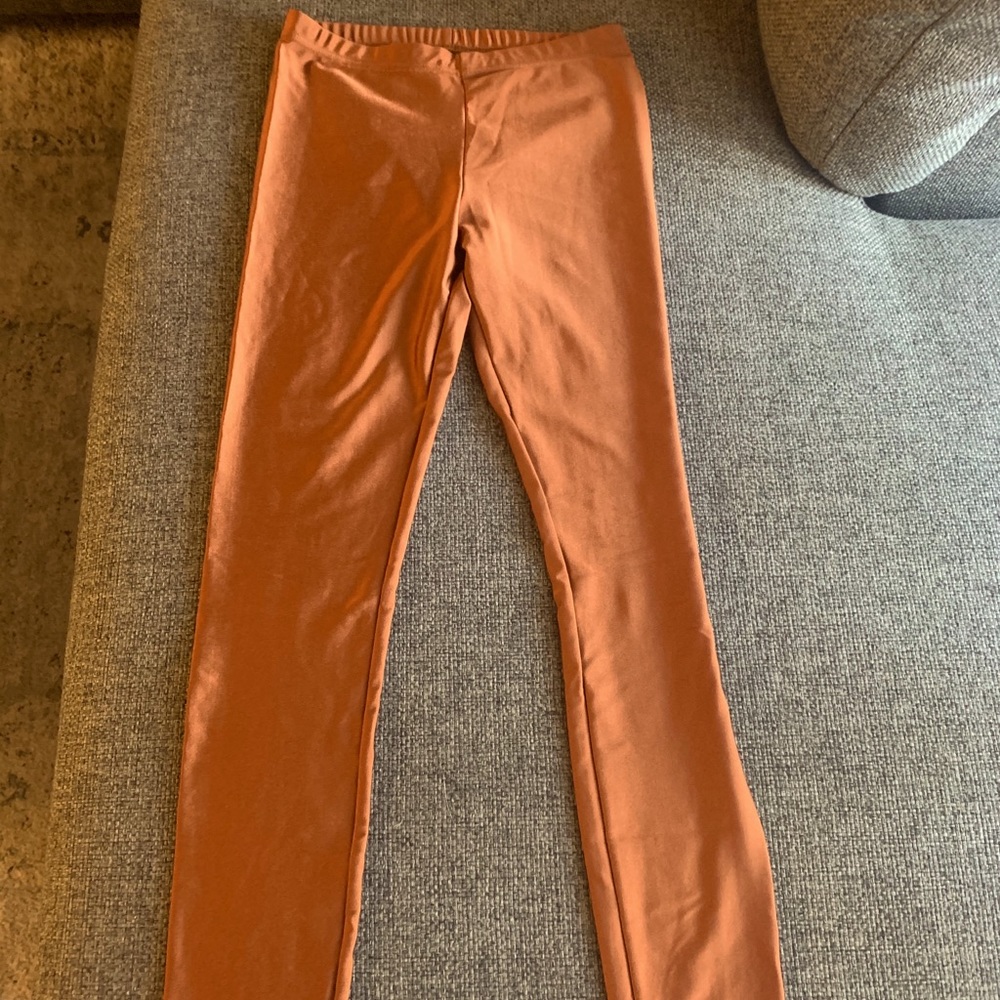 American Apparel copper leggings